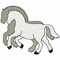 Horses Embroidery Design 12
